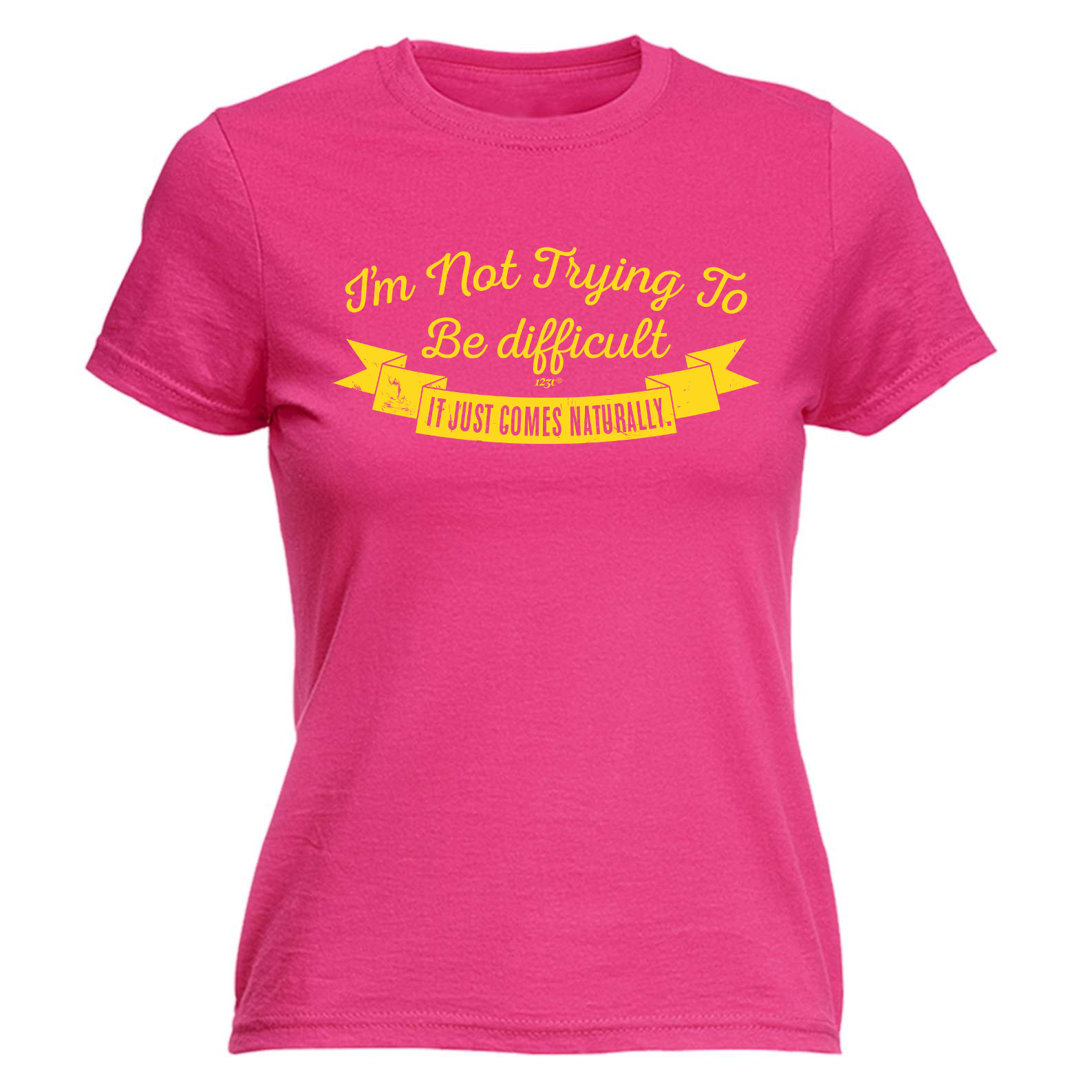 Womens Funny T Shirt Im Not Trying To Be Difficult Birthday tee Gift T-SHIRT - Picture 8 of 16