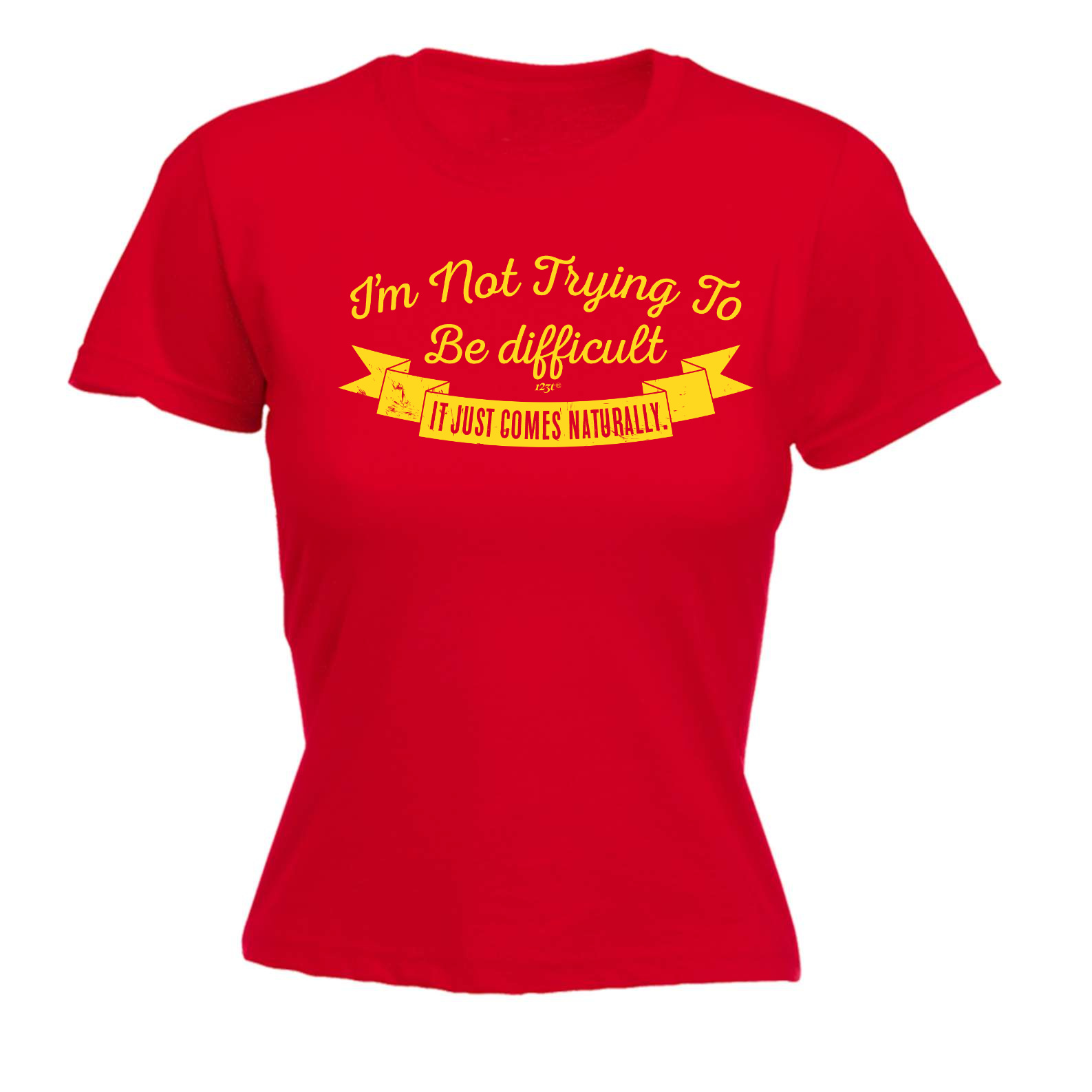 Womens Funny T Shirt Im Not Trying To Be Difficult Birthday tee Gift T-SHIRT - Picture 12 of 16