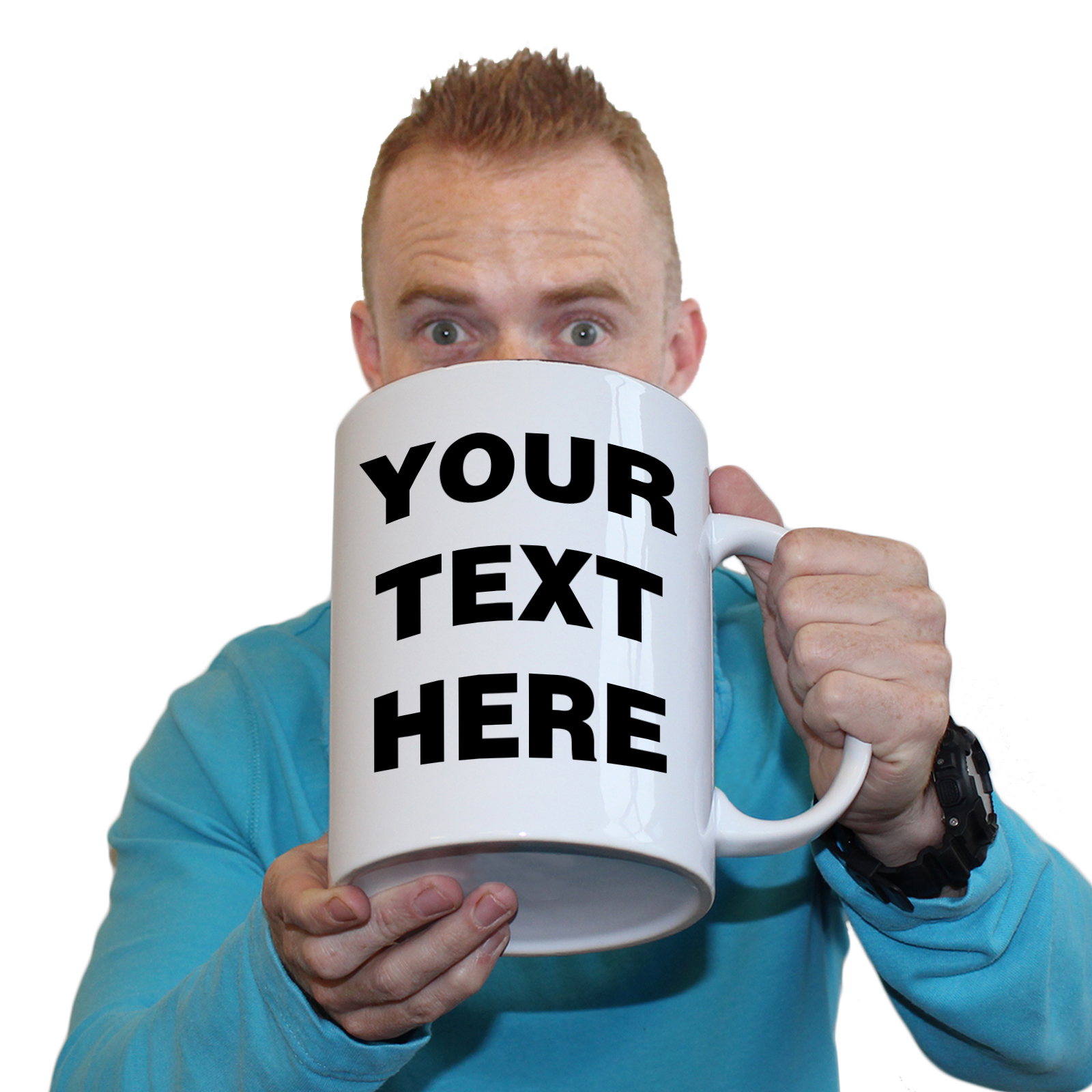 Funny Mugs Your Text Here Custom Christmas gift GIANT NOVELTY MUG
