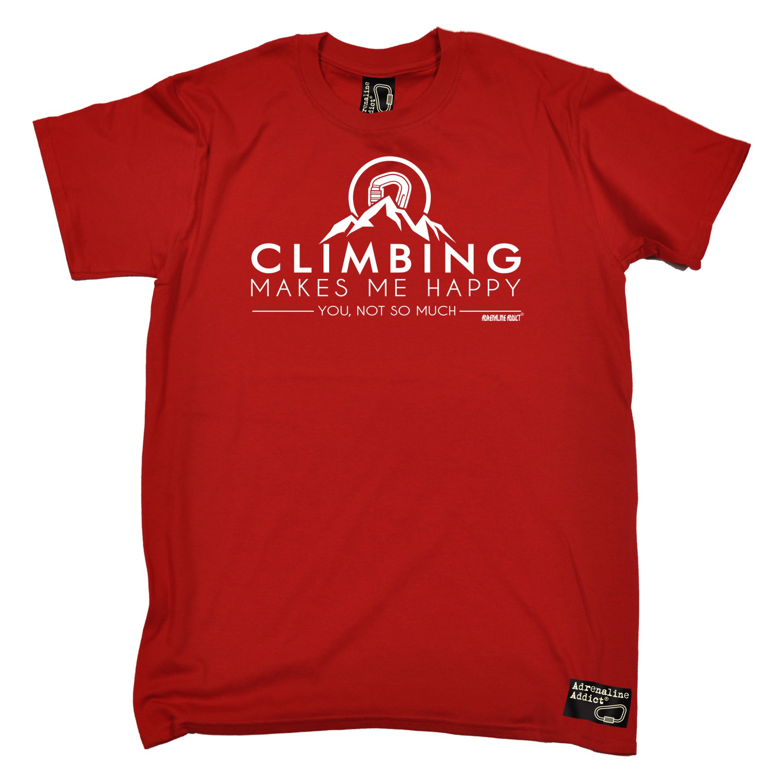 Climbing Climbing Makes me Happy bouldering funny Birthday sports T-SHIRT - Foto 26 di 33