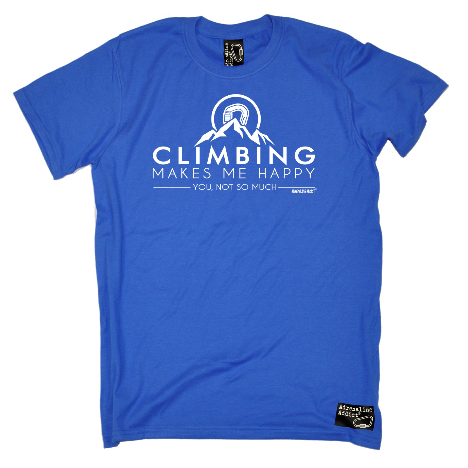 Climbing Climbing Makes me Happy bouldering funny Birthday sports T-SHIRT - Foto 30 di 33