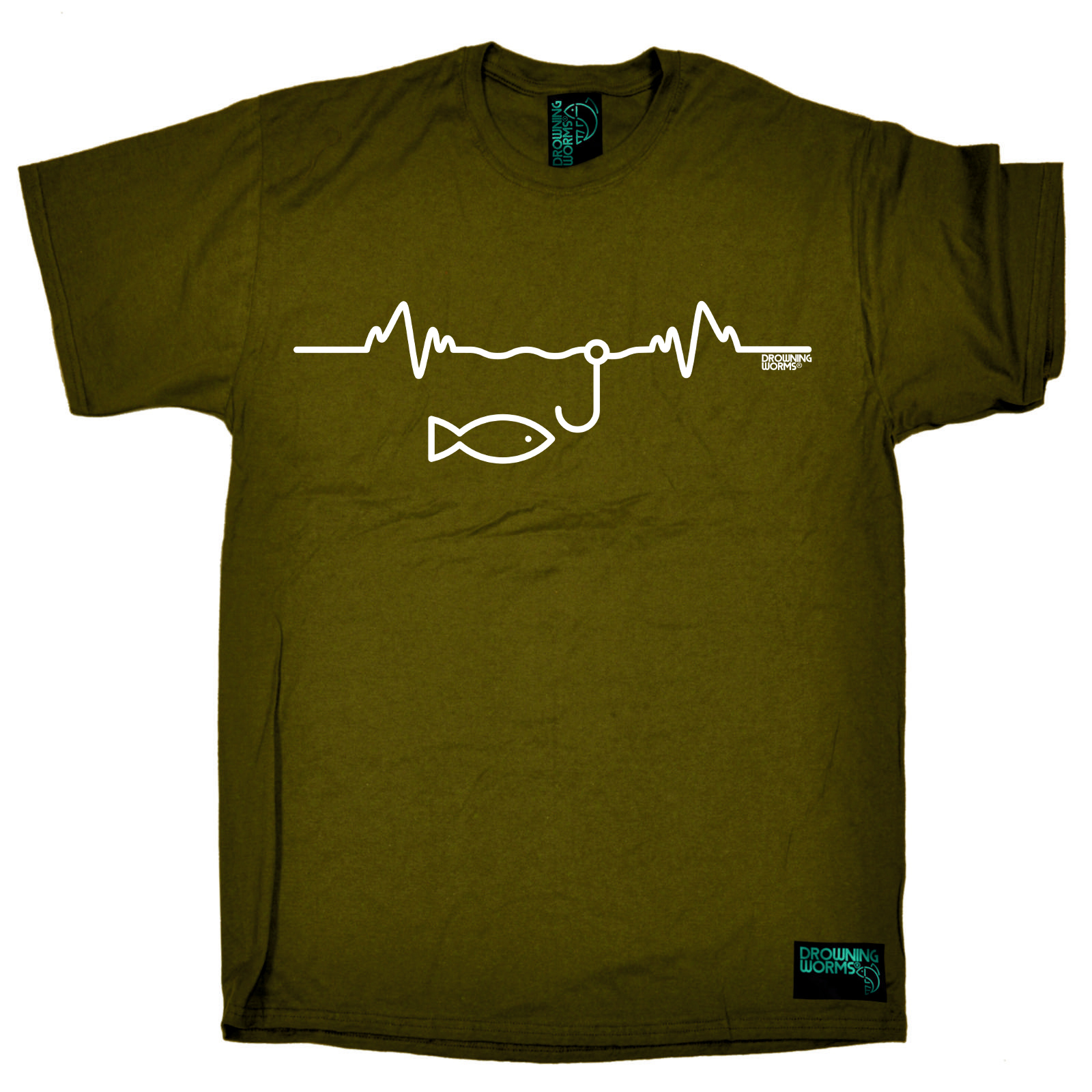 Fishing Fish Pulse angling fish rod reel funny top Birthday?tee tshirt T-SHIRT - Picture 17 of 24