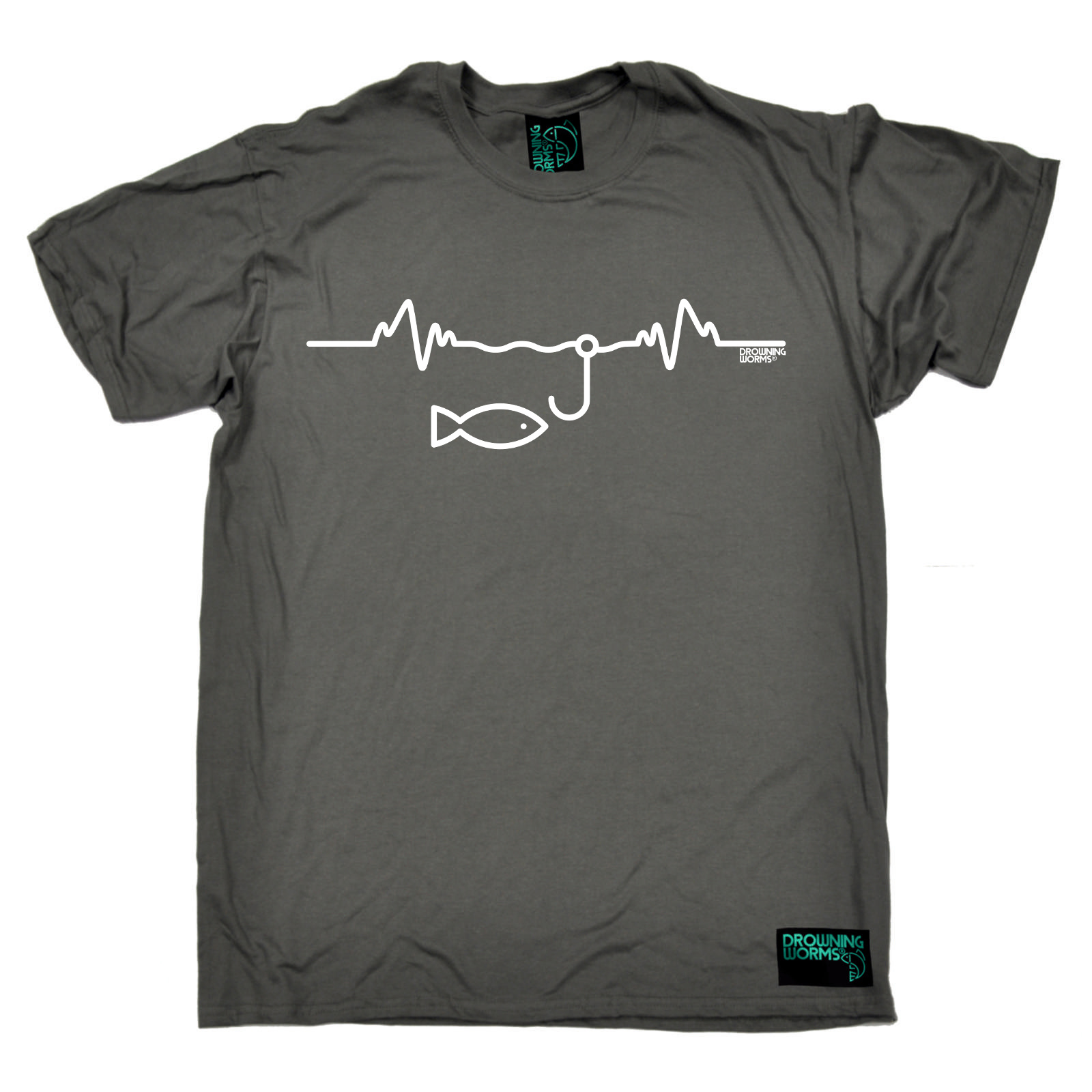 Fishing Fish Pulse angling fish rod reel funny top Birthday?tee tshirt T-SHIRT - Picture 6 of 24