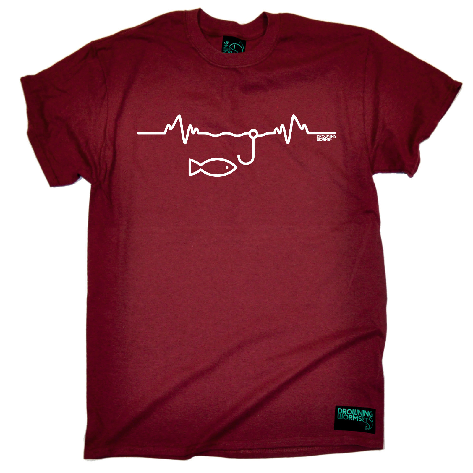 Fishing Fish Pulse angling fish rod reel funny top Birthday?tee tshirt T-SHIRT - Picture 10 of 24