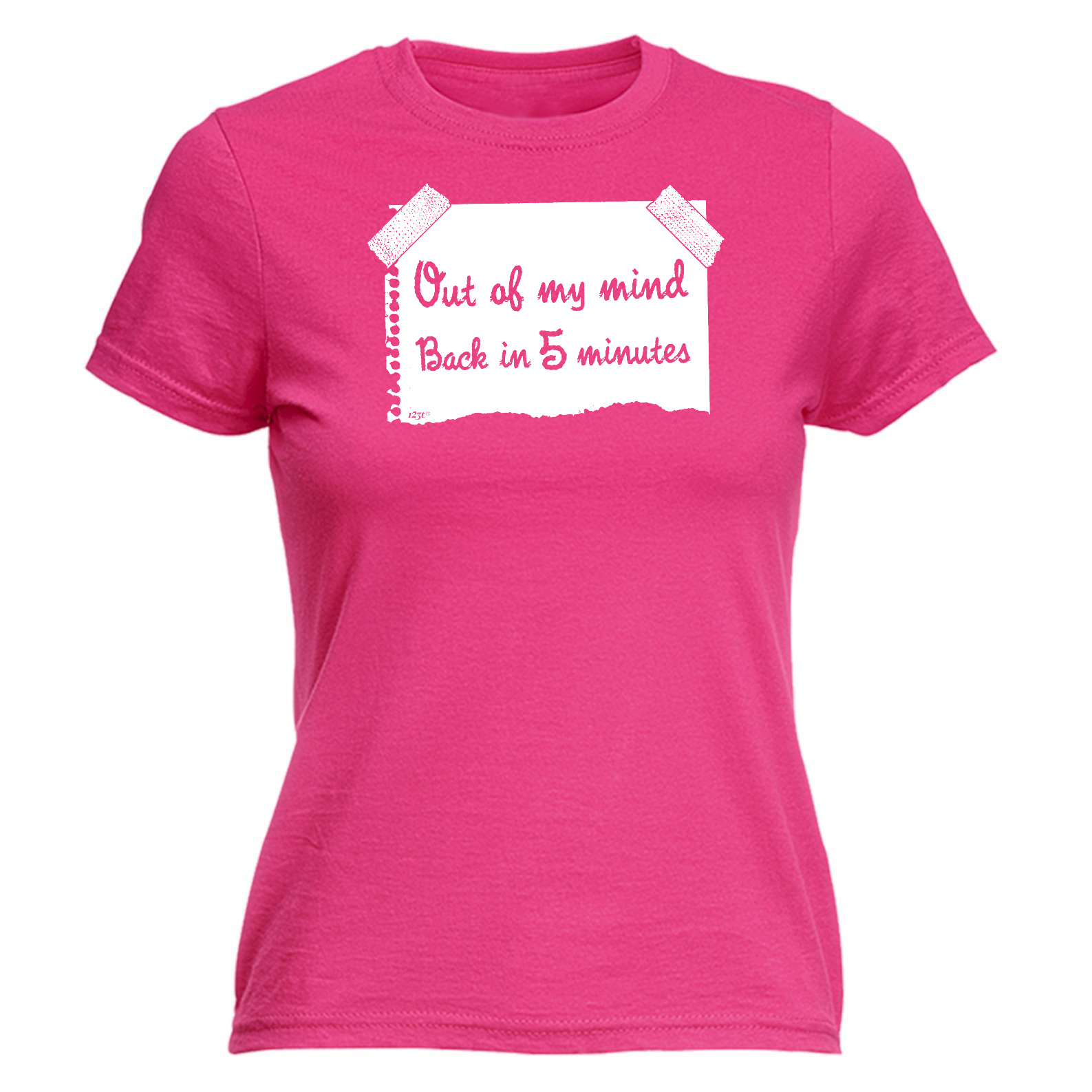 Funny Novelty Tops T-Shirt Womens tee TShirt Out Of My Mind Back In 5 Minutes 