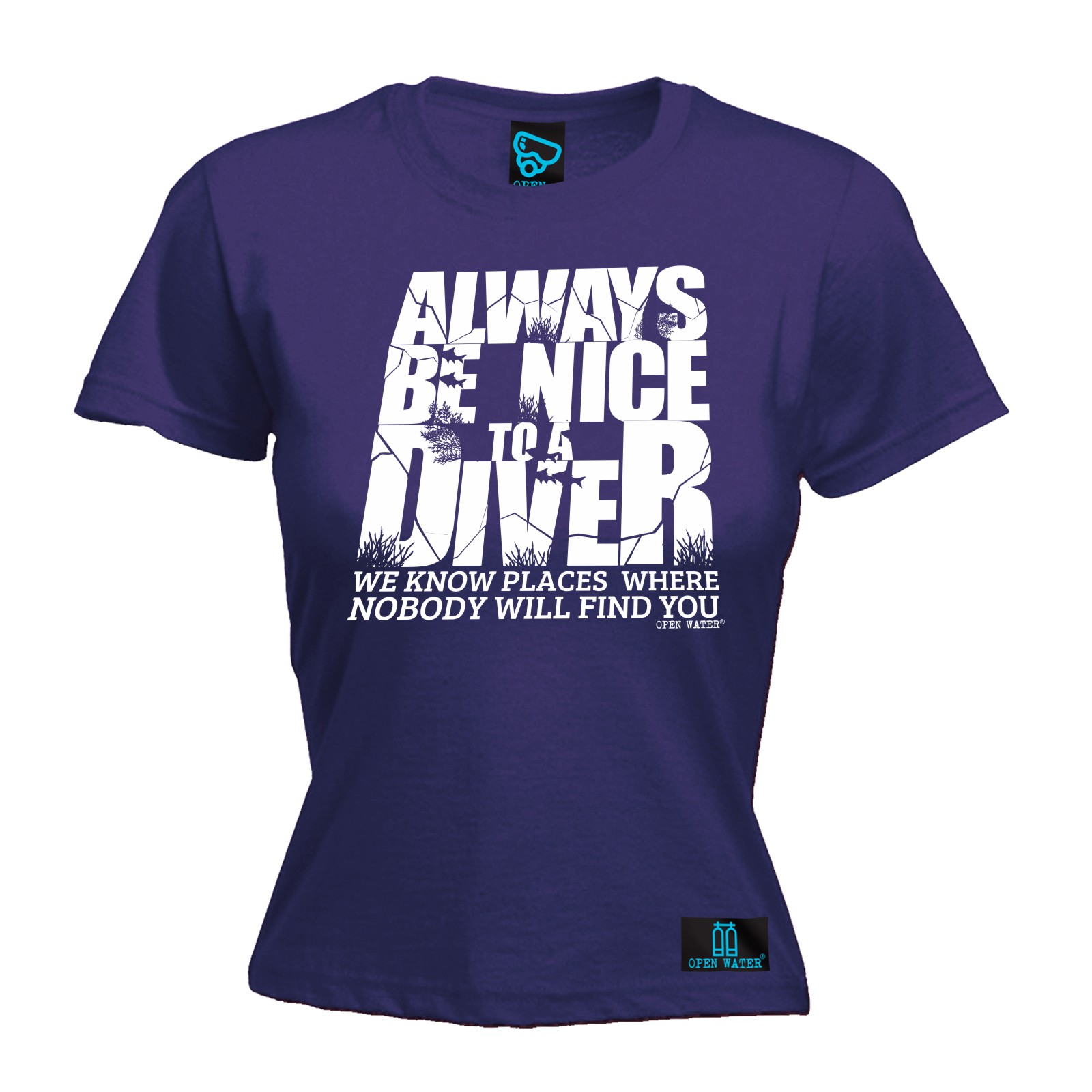 Ladies Diving Scuba Diving Because Punching People diver funny Birthday T-SHIRT 