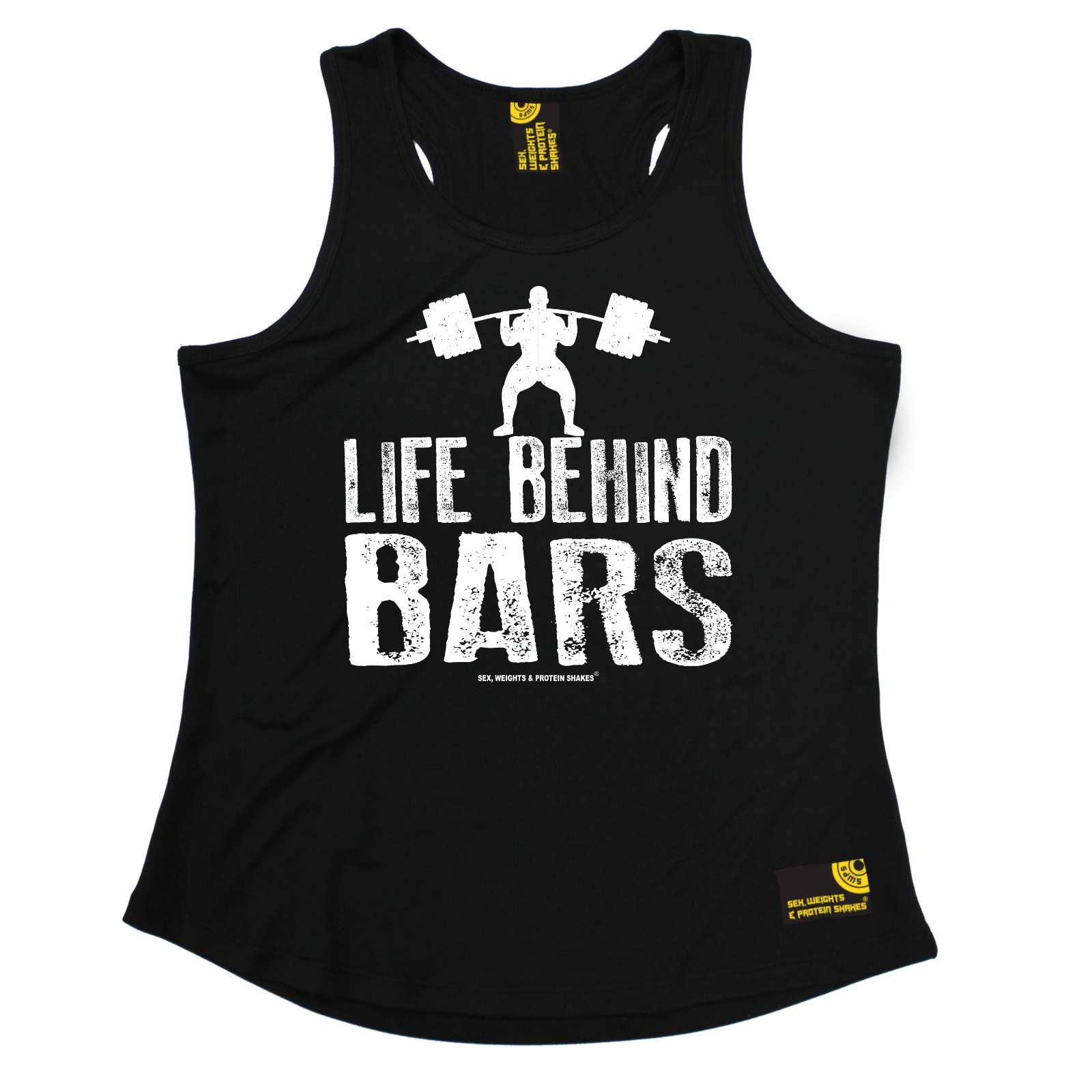 HINTER GITTERN WEIGHTLIFT GYM Bodybuilding lustig Geburtstag Damen