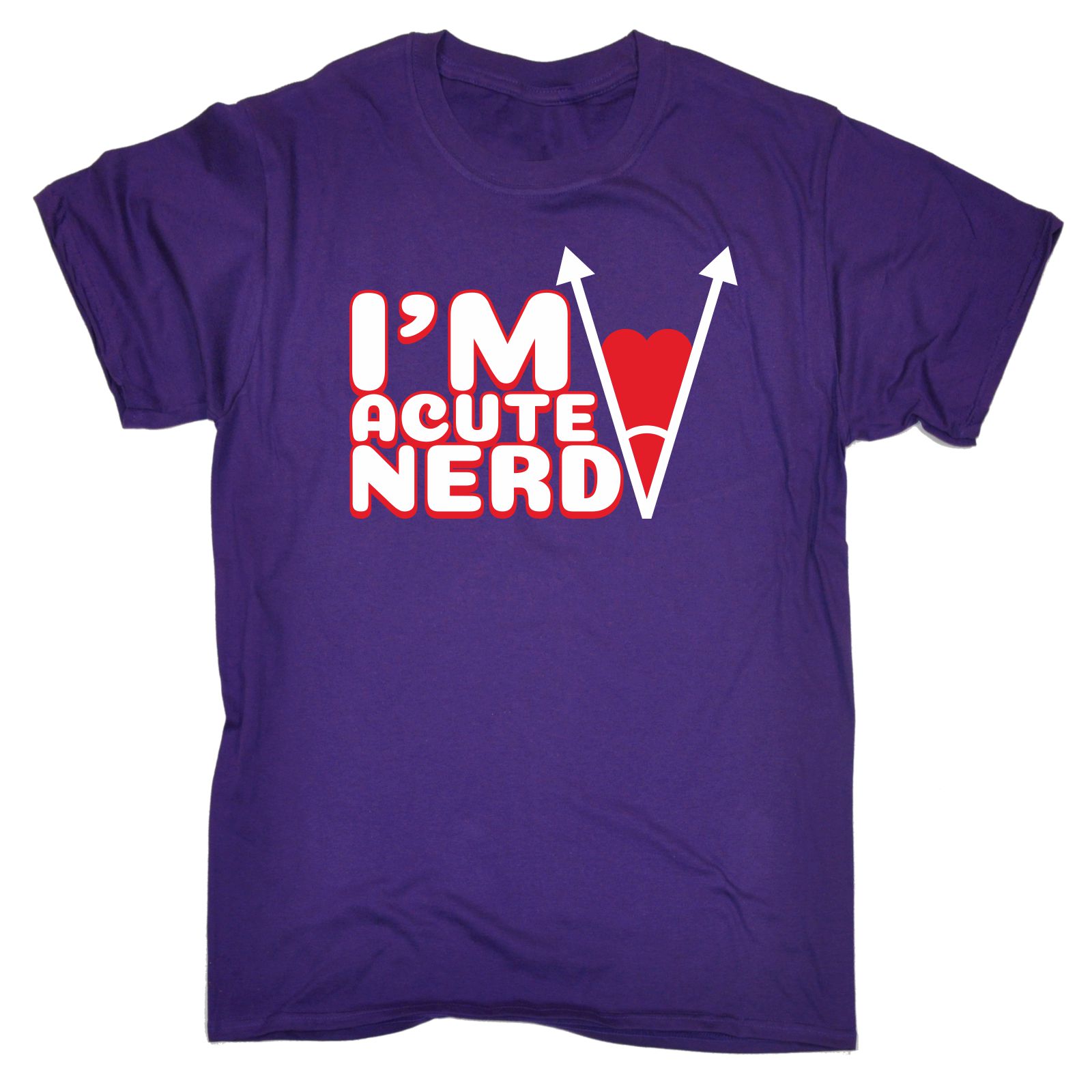 I'm Acute Nerd MENS T-SHIRT birthday maths college university geek nerd fashion - Picture 7 of 8