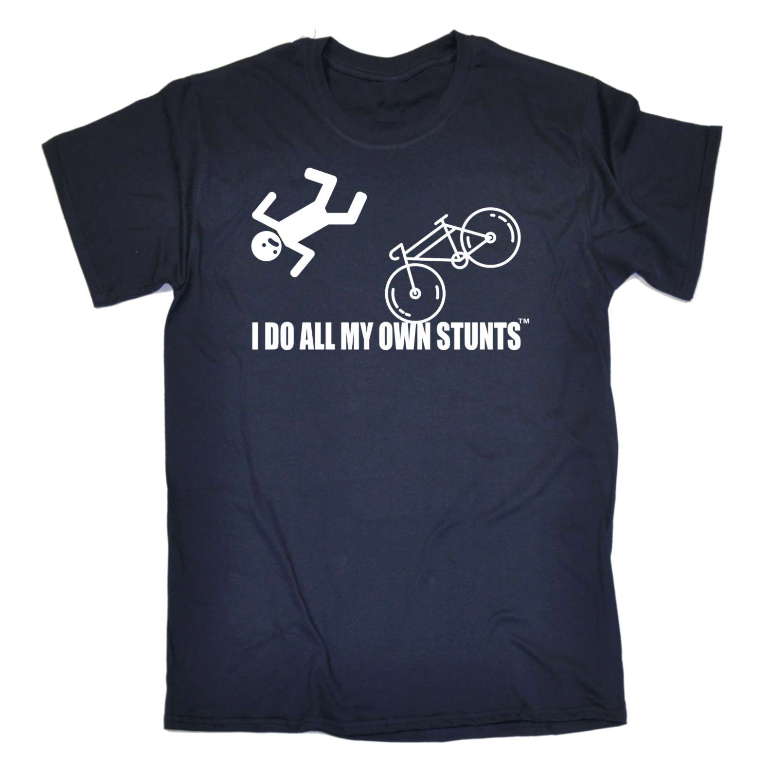 Funny t shirt I Do All My Own Stunts Bicycle Bike tshirt TSHIRT
