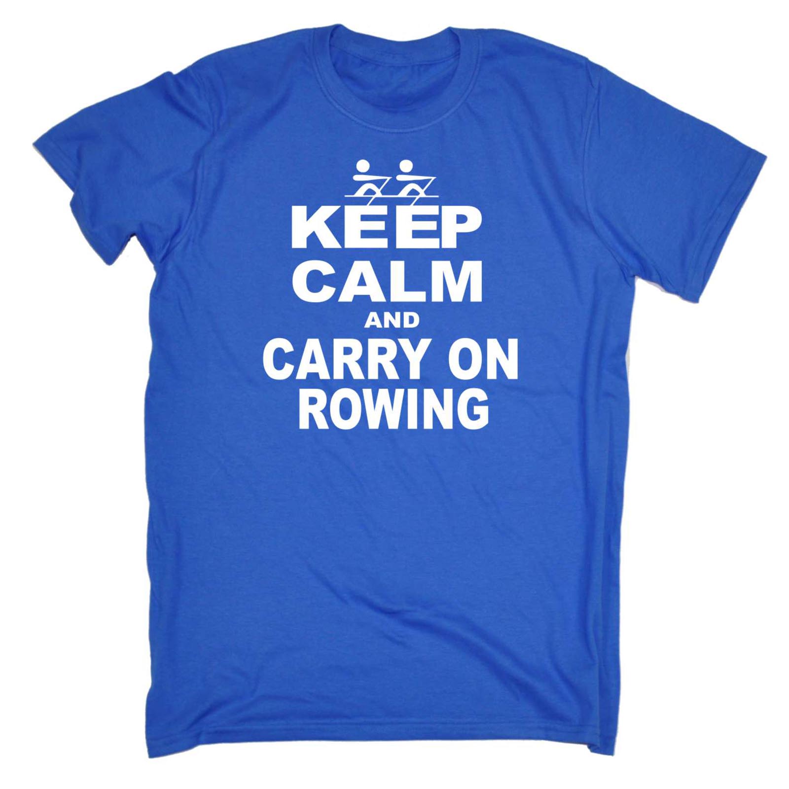 Maglietta Kayak Keep Calm And Carry On Rowing Funny Row Team Olympic Sport Canoa - Foto 9 di 9