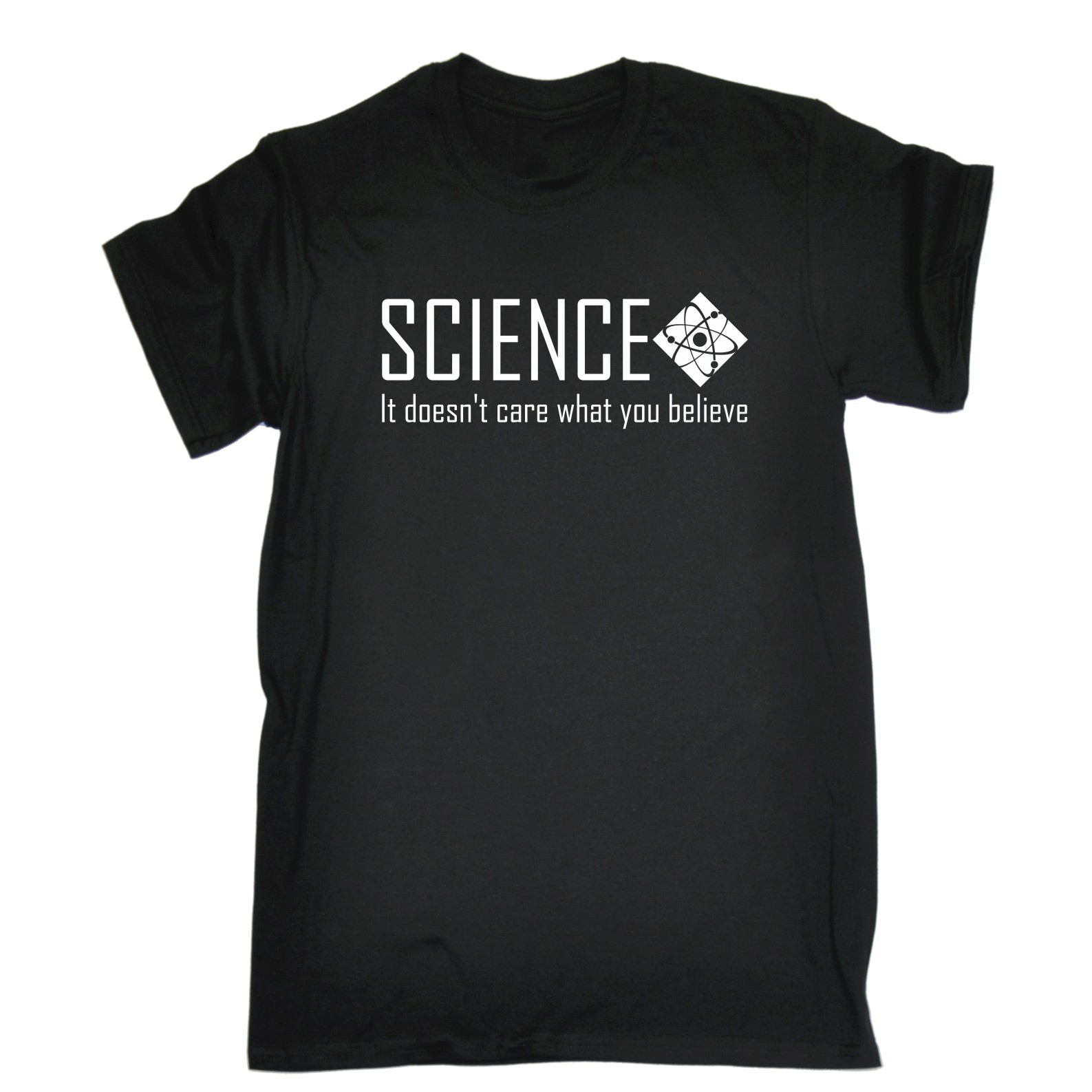 Science It Doesn't Care What You Believe Joke Funny Comedy Humour T-SHIRT Cool - Picture 2 of 9