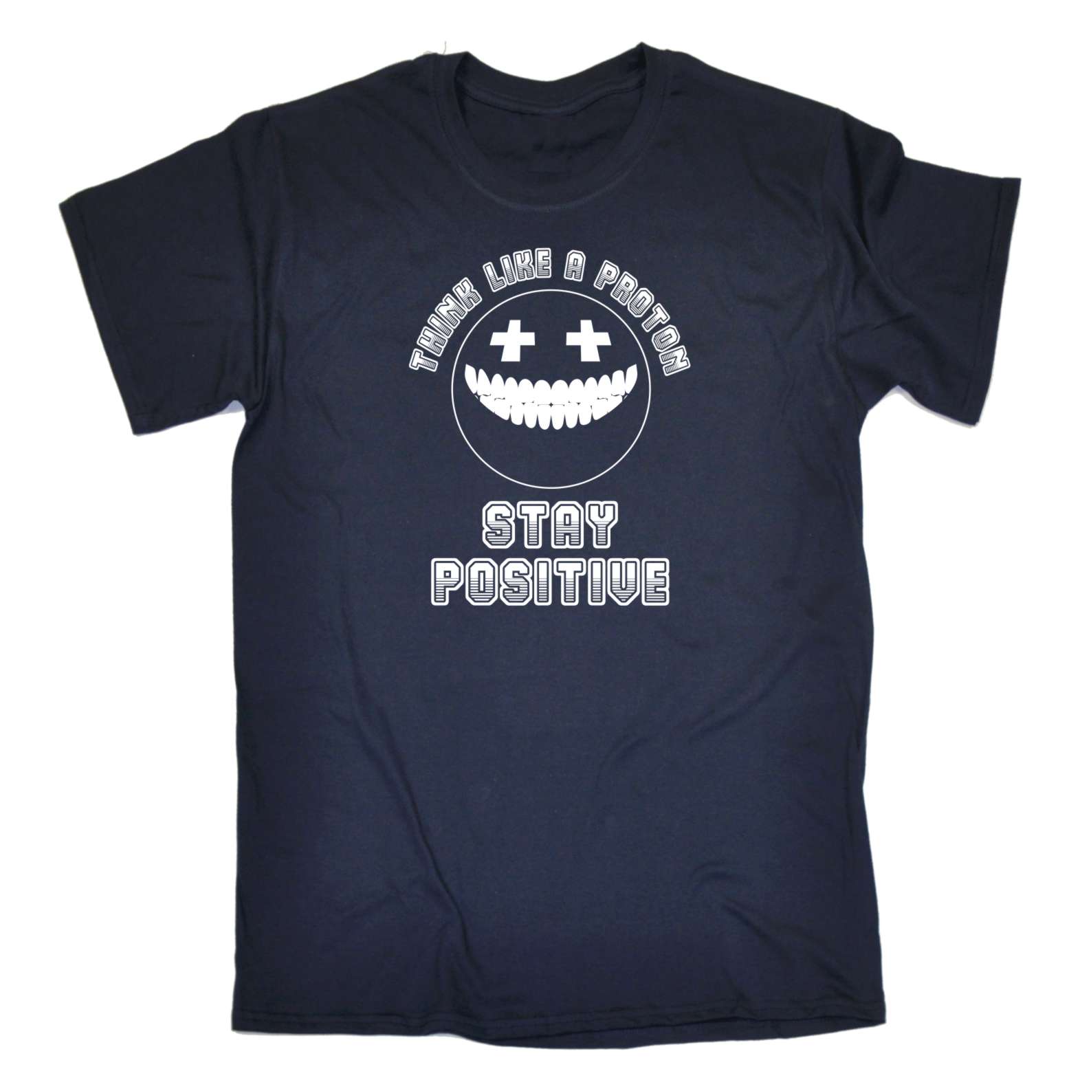 Think Positive-Atom Fun física Señores t-shirt escote en V-proton 