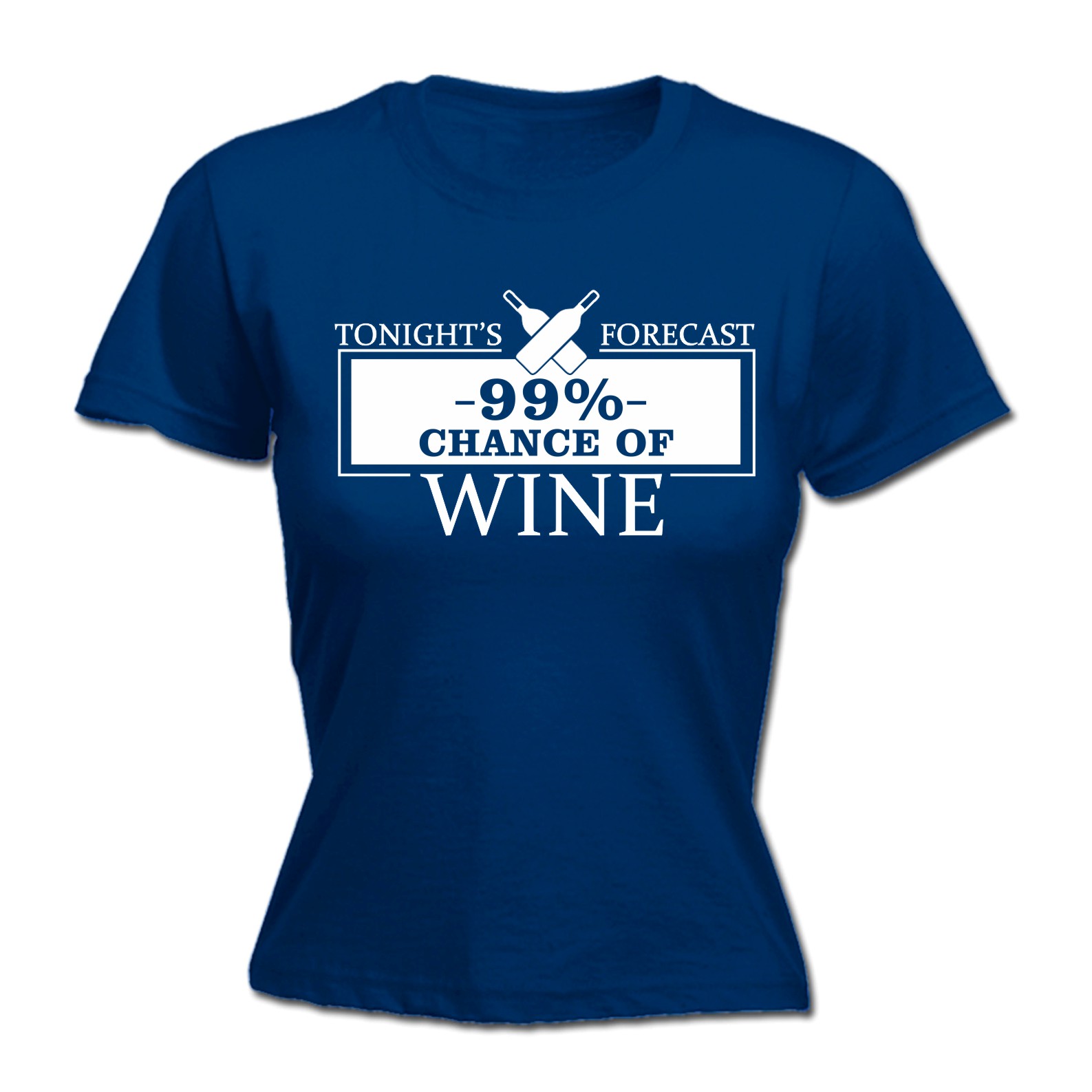 thumbnail 4 - Tonight Forecast 99% Chance Of Wine Funny Joke Adult Humour FITTED T-SHIRT Cool