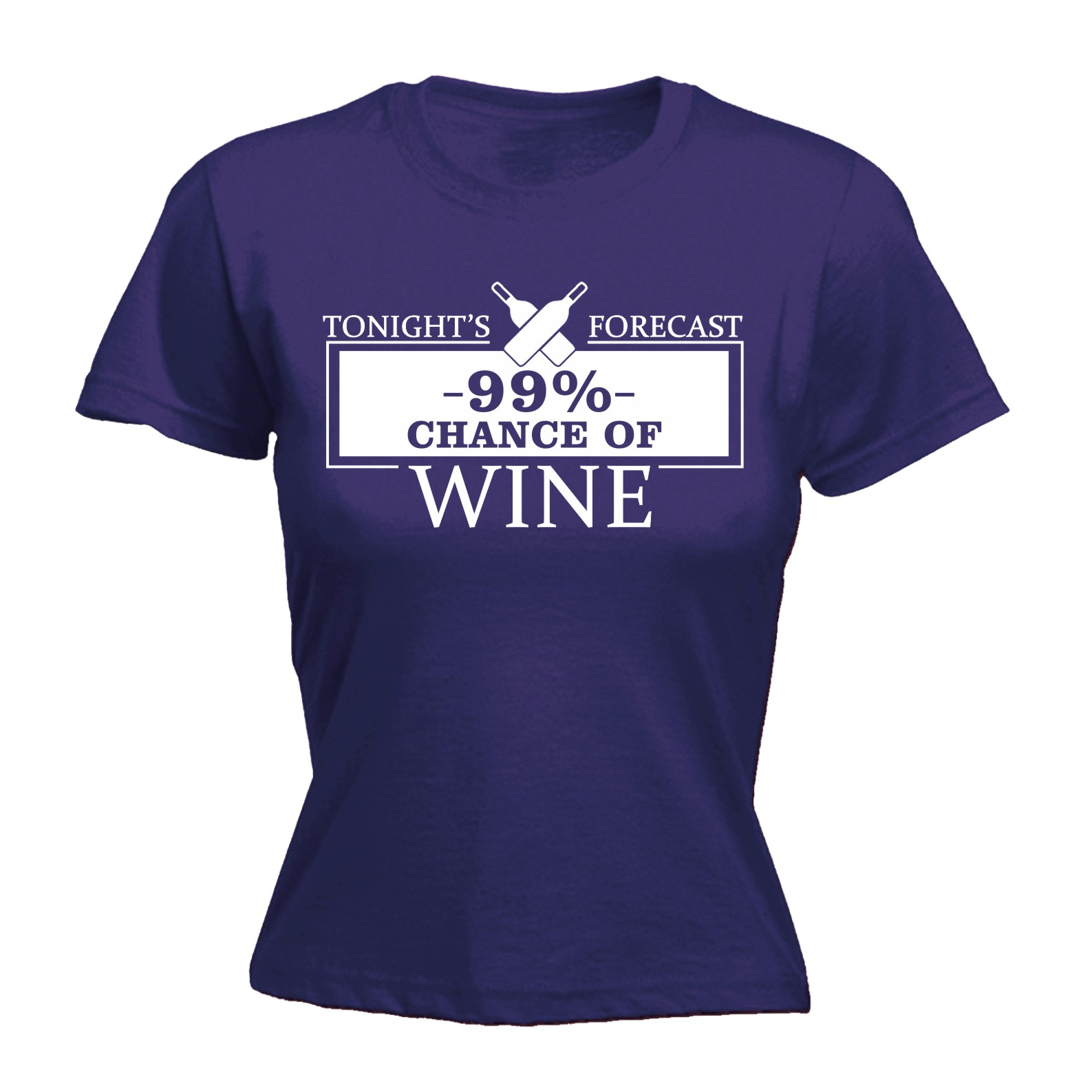 thumbnail 6 - Tonight Forecast 99% Chance Of Wine Funny Joke Adult Humour FITTED T-SHIRT Cool