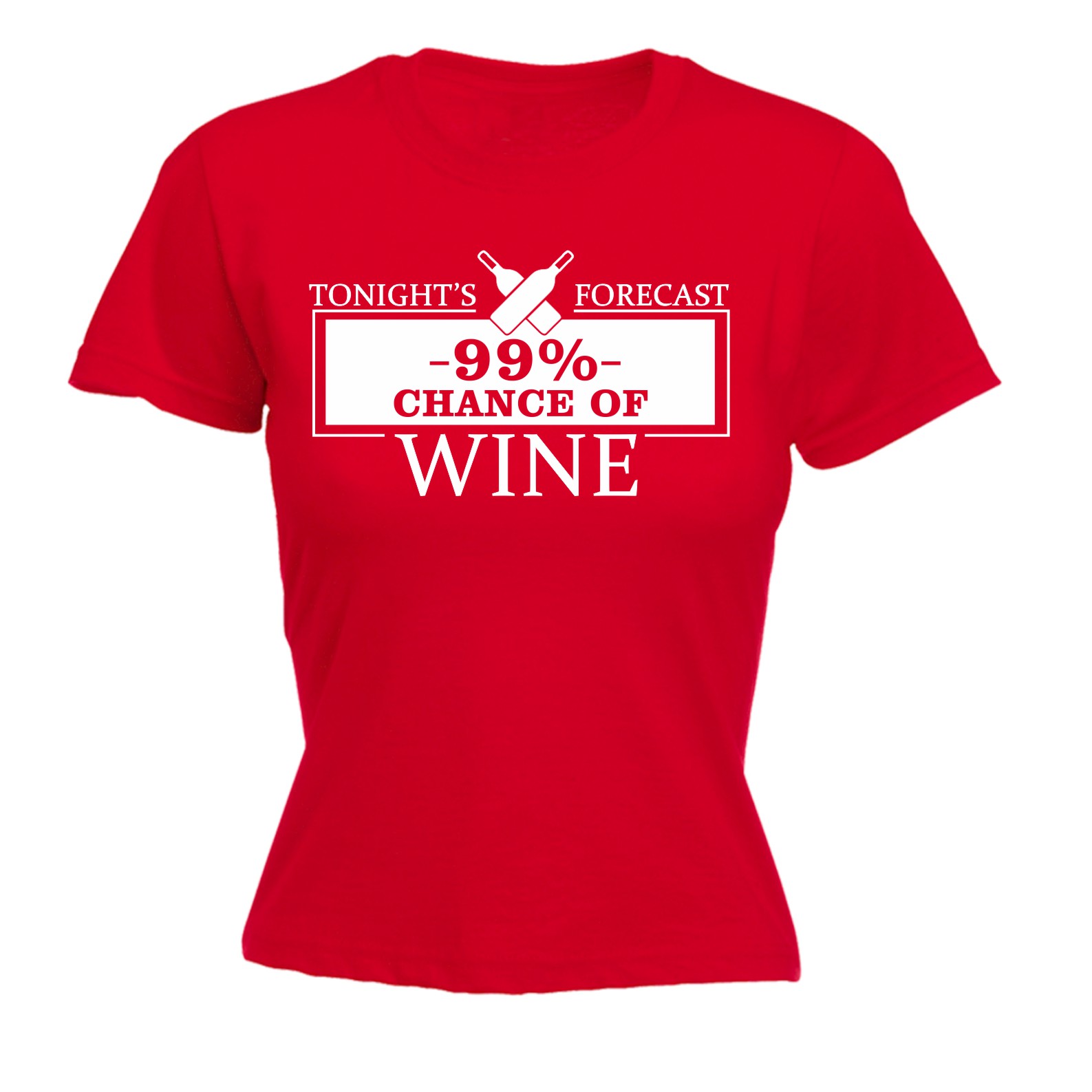 thumbnail 7 - Tonight Forecast 99% Chance Of Wine Funny Joke Adult Humour FITTED T-SHIRT Cool